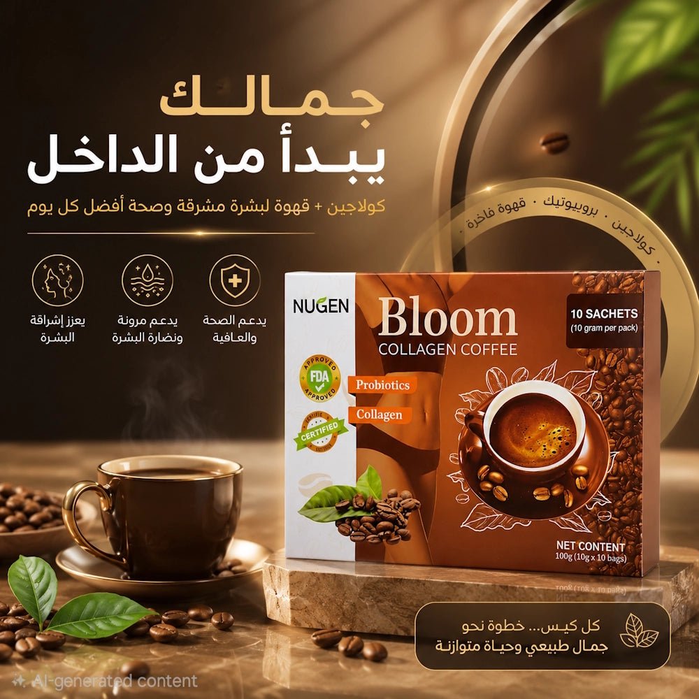NUGEN Bloom Collagen Coffee - 10 Sachets (10g per pack) - Jamaly